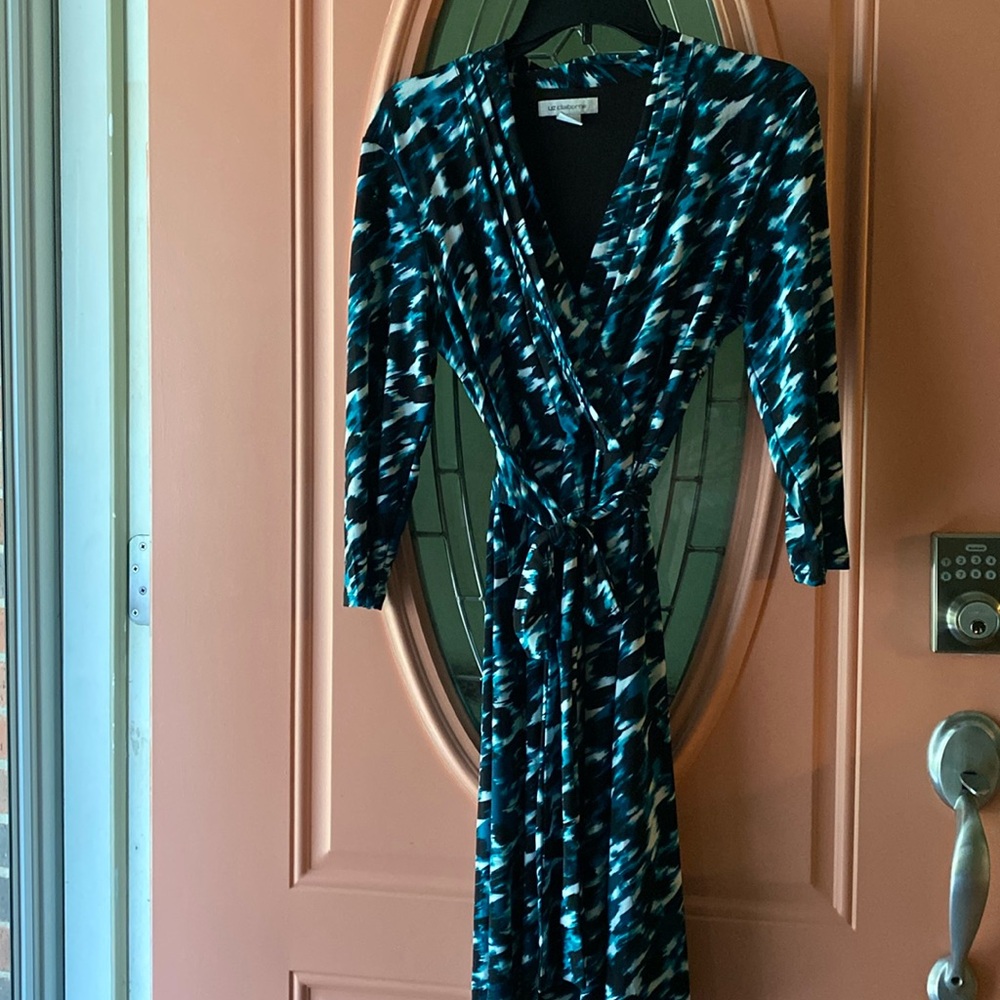 Teal and Black Dress, size M